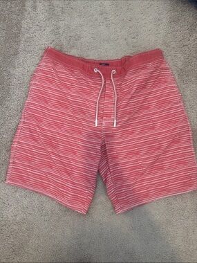 Johnnie-O Men's Striped Swim Trunks